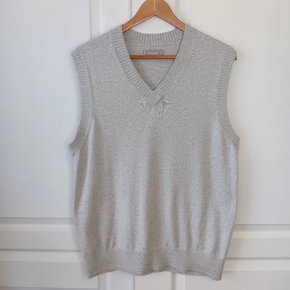 Everlane Sweaters Everlane Mens Light Gray The Nosweat Sweater Vest
